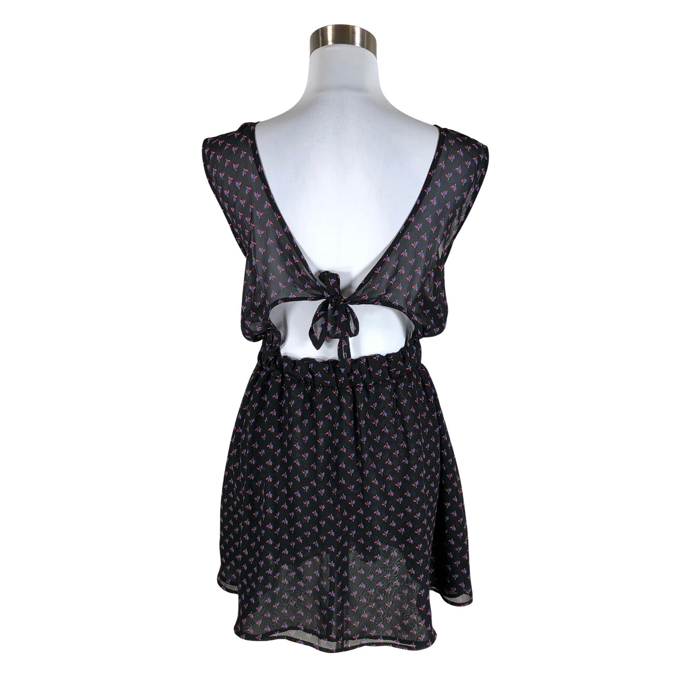 Unisex American Apparel - Schiffon dress, size 34 - Black (2)