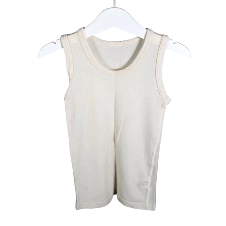 Unisex Ruskovilla - Tricot tank top, size 104 - 110 - Natural white ()