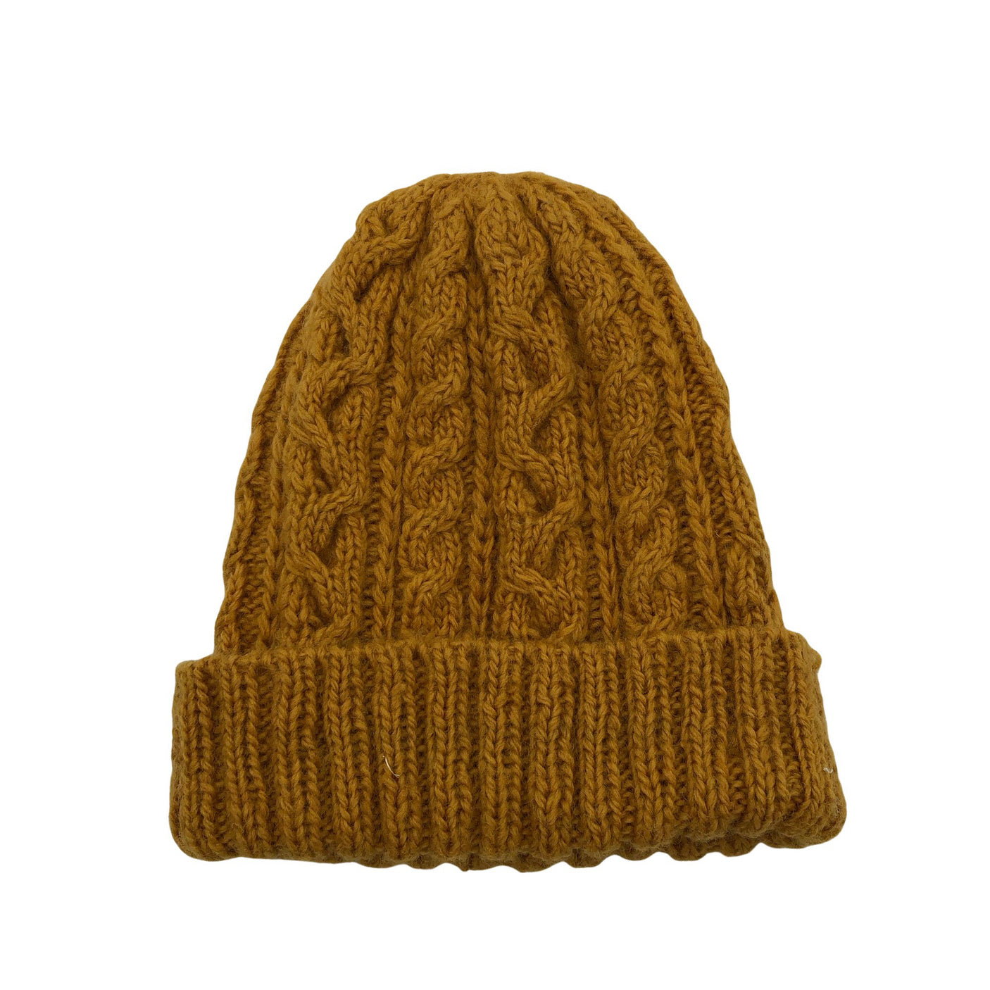 Unisex Handmade - Winter beanie, size 52 - 54 cm - Yellow (1)