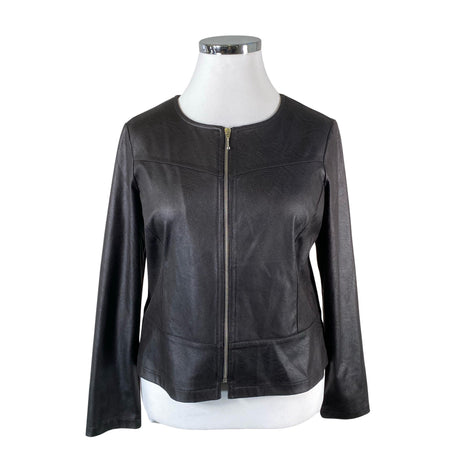 Unisex Muotitorppa - Leather jacket, size 42 - Black ()
