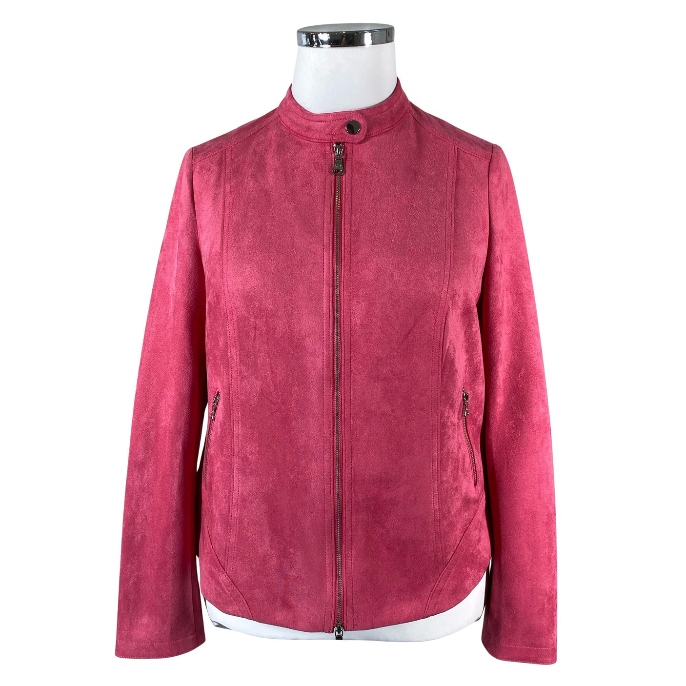 Unisex Gerry Weber - Leather jacket, size 42 - Pink (1)