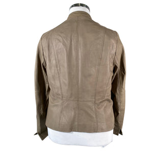 Unisex Gerry Weber - Leather jacket, size 42 - Beige (2)