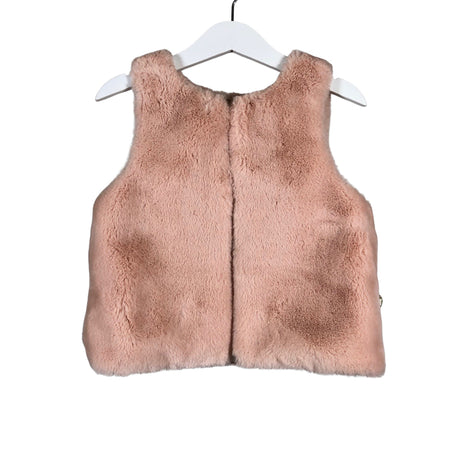 Unisex POMPdeLUX - Faux fur vest, size 110 - 116 - Beige ()