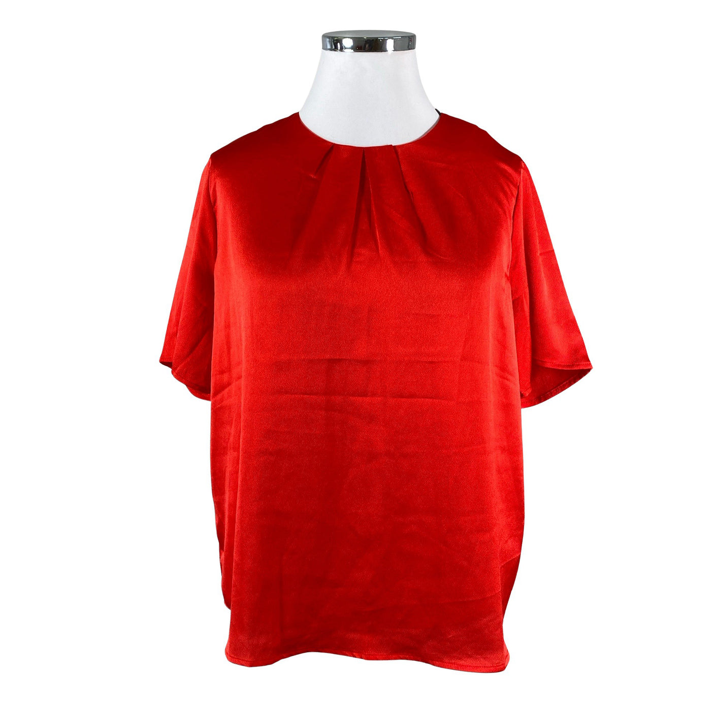 Unisex Kaffe - Short-sleeved blouse, size 44 - Red (1)