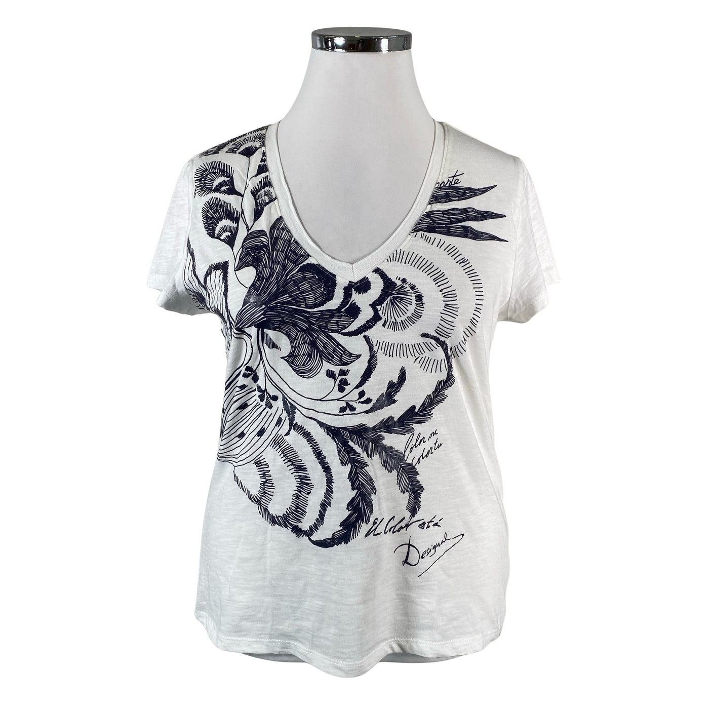 Unisex Desigual - T-shirt, size 42 - White (1)