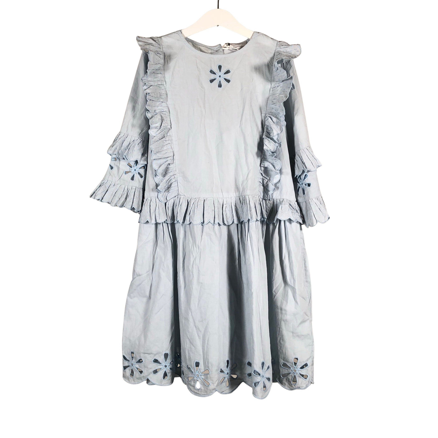 Unisex Stella McCartney Kids - Schiffon dress, size 134 - 140 - Light blue (1)