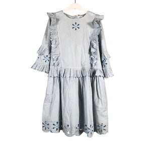 Unisex Stella McCartney Kids - Schiffon dress, size 134 - 140 - Light blue (1)