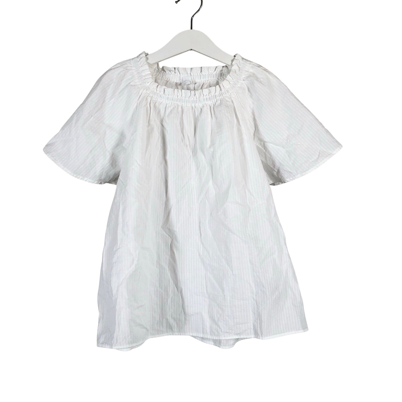 Unisex Uniqlo - Short-sleeved blouse, size 134 - 140 - White (1)