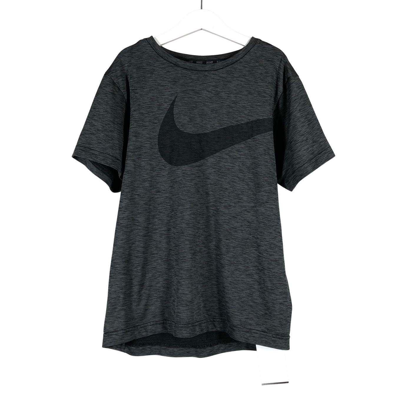 Unisex Nike - Sports shirt, short sleeve, size 152 - 158 - Gray (1)