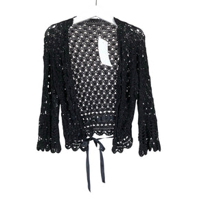 Unisex Handmade - Cardigan, size 134 - 140 - Black (1)