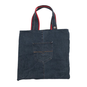 Unisex Handmade - Shopping bag, size Maxi - Blue (1)