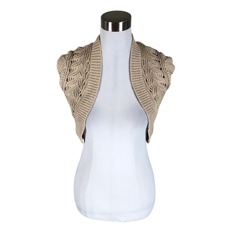 Unisex Your Face - Knit vest, size 36 - Beige ()