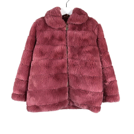 Unisex Lindex - Faux fur coat, size 116 - 122 - Pink ()