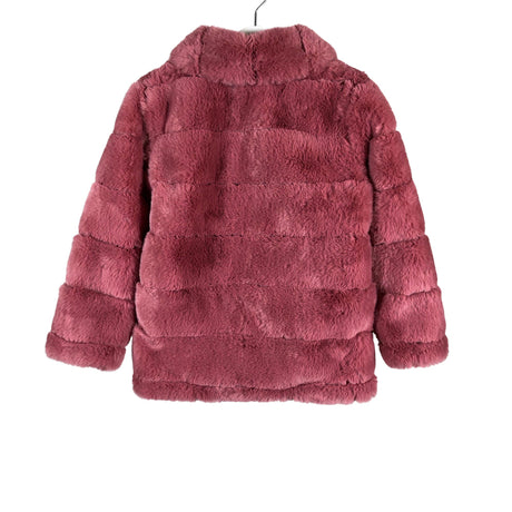Unisex Lindex - Faux fur coat, size 116 - 122 - Pink (2)