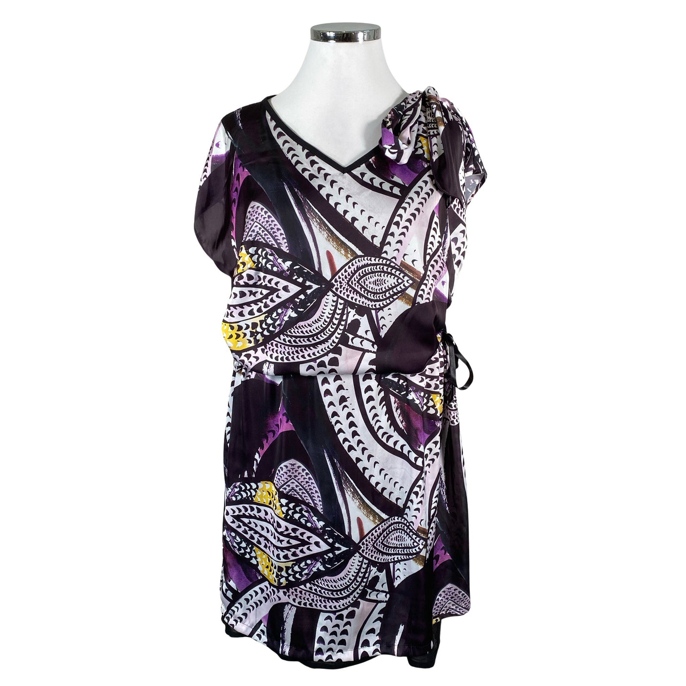 Unisex Voglia - Schiffon dress, size 44 - Black (1)