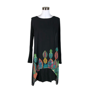 Unisex Desigual - Schiffon dress, size 38 - Black (1)