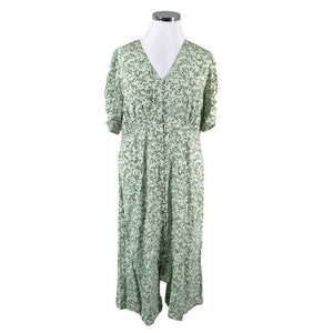 Unisex Lindex - Schiffon dress, size 48 - Green (1)