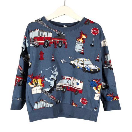 Unisex Lindex - Sweatshirt, size 104 - 110 - Blue ()
