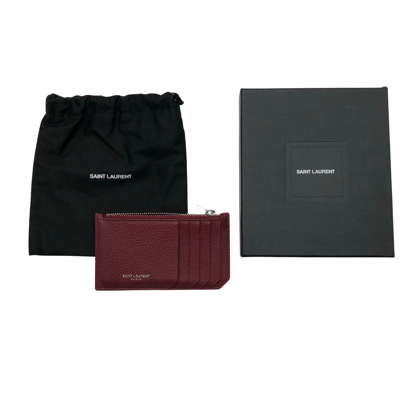 Unisex Saint Laurent - Wallet, size No size - Wine red (3)