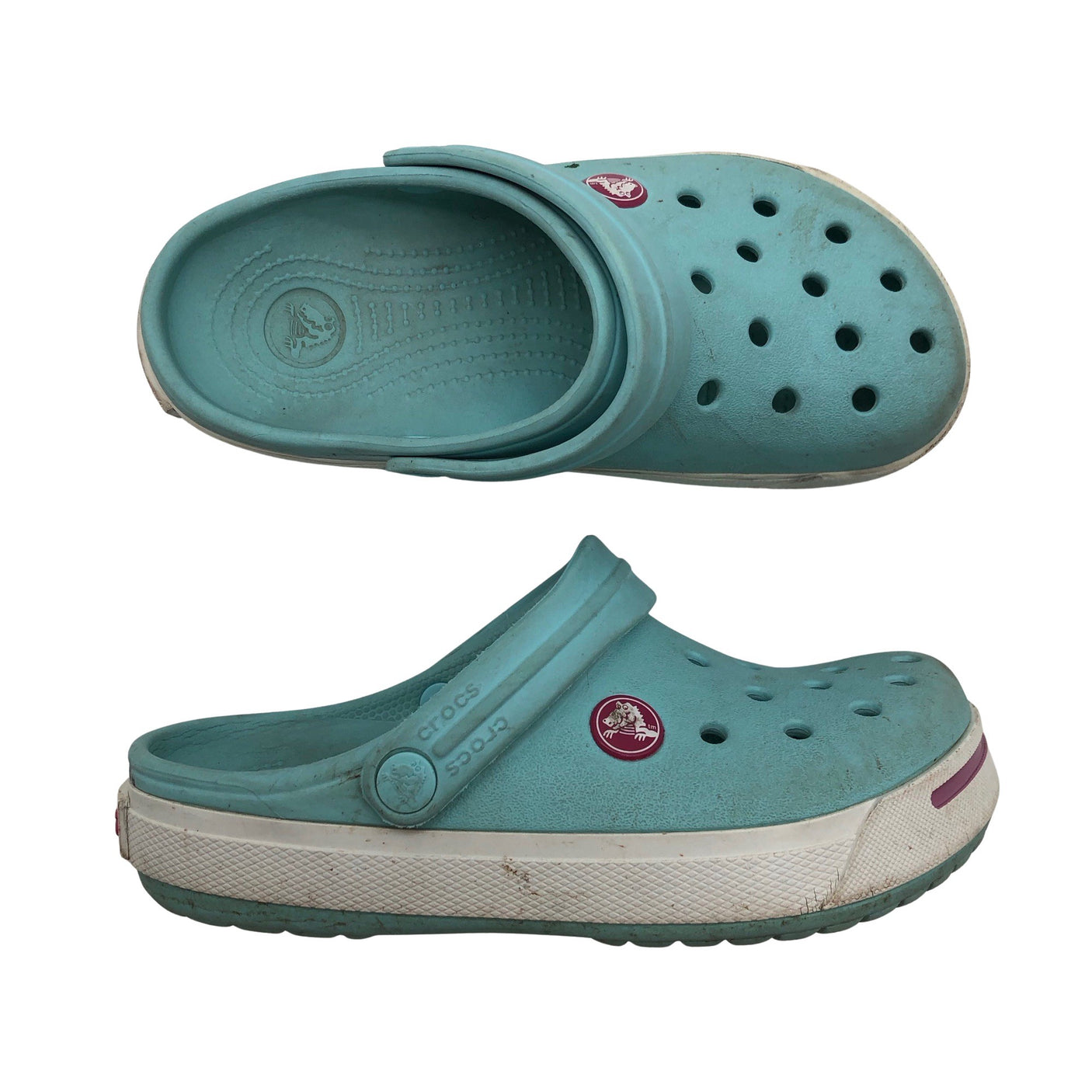 Unisex Crocs - Slip-on shoes, size 29 - Turquoise (1)