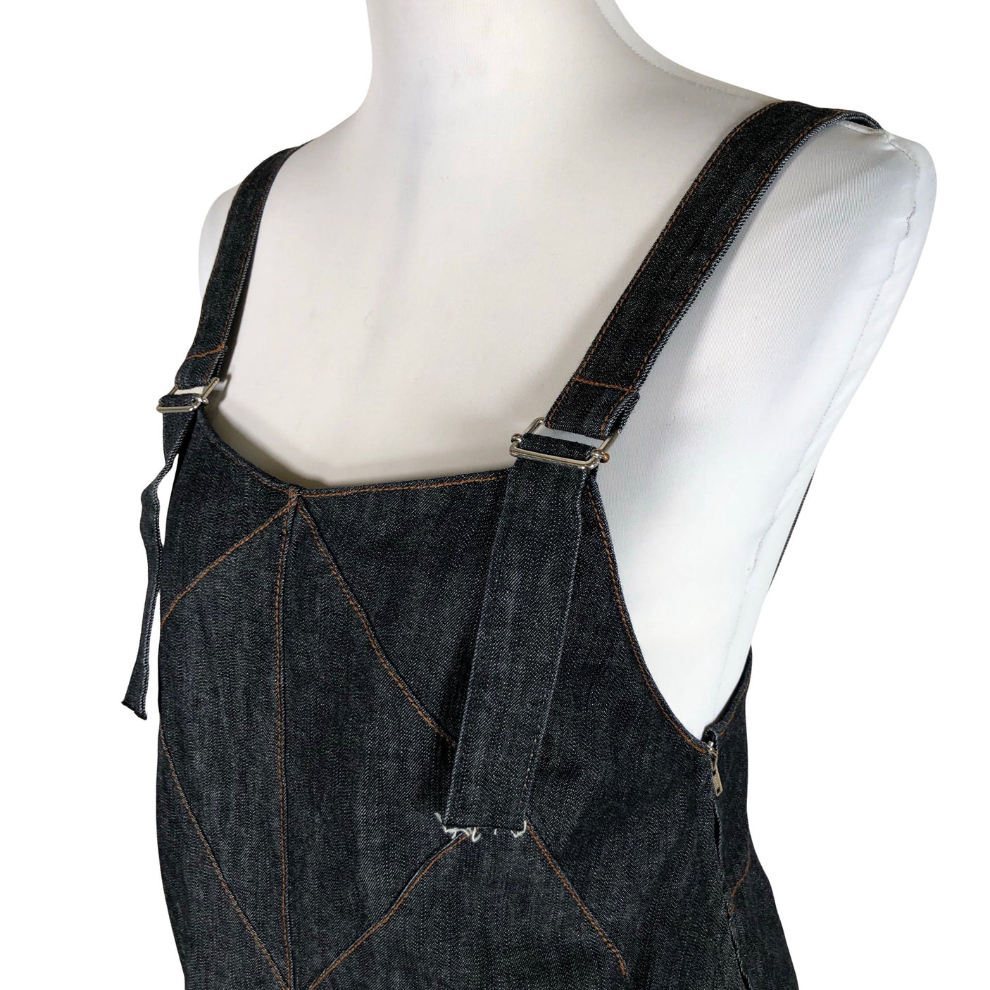 Unisex Vainio.Seitsonen - Denim dress, size 38 - Blue (3)