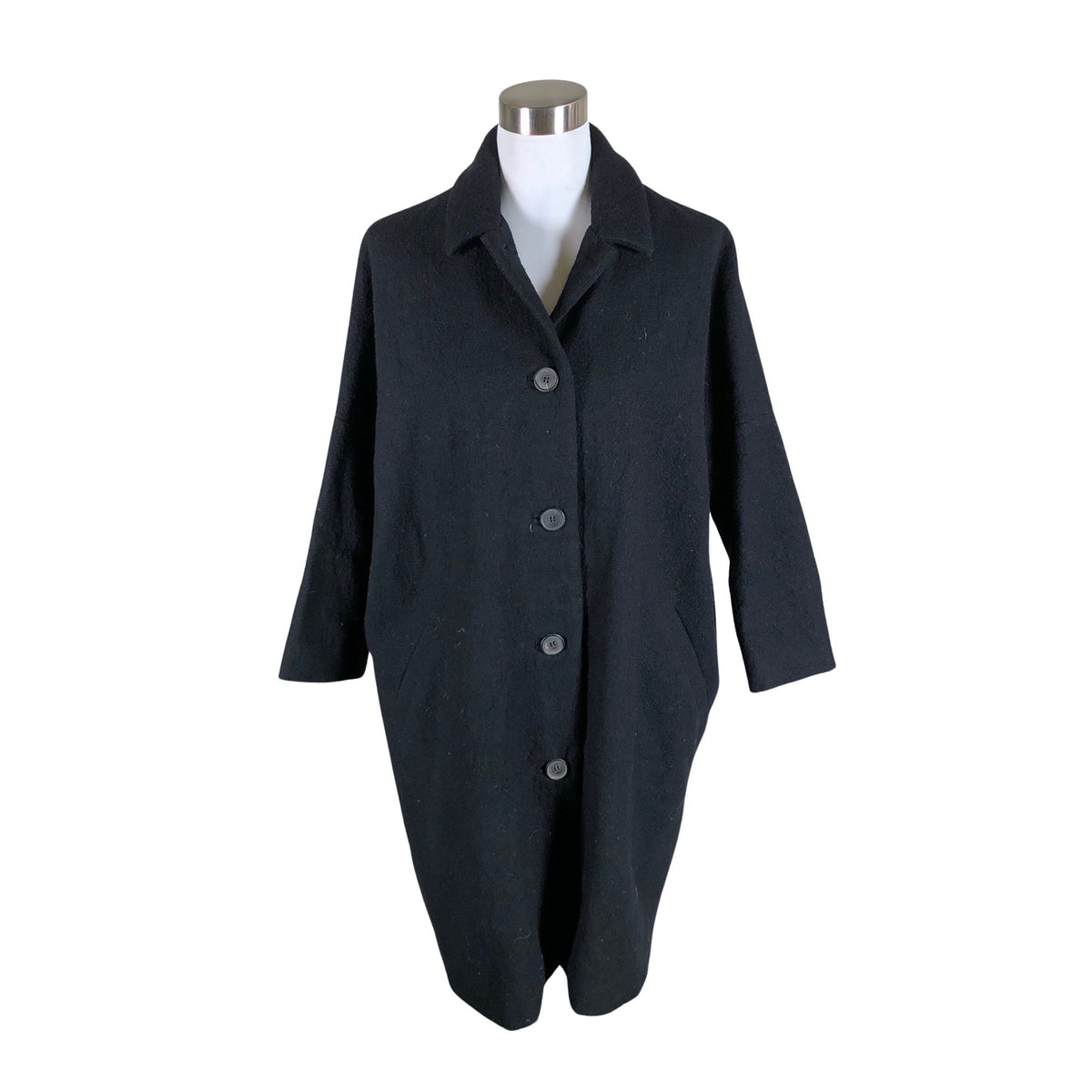 Unisex Samuji - Wool coat, size 38 - Black (1)