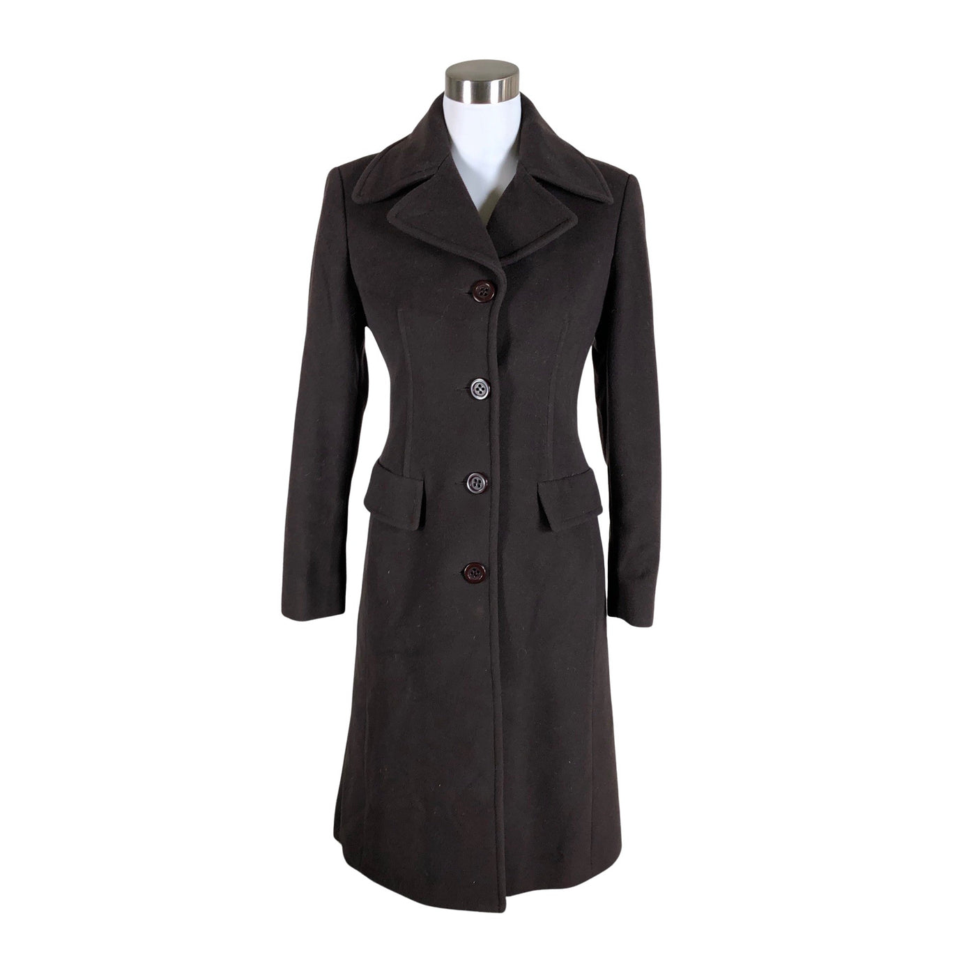 Unisex Ril's - Wool coat, size 32 - Brown (1)