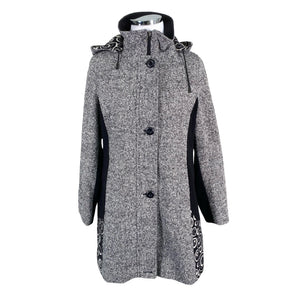 Unisex Scandinavian Look - Wool coat, size 42 - Gray (1)