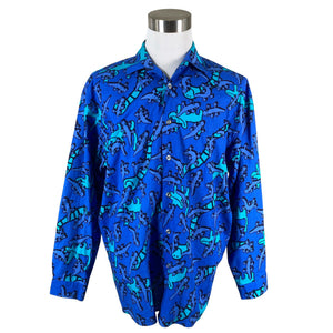 Unisex Marimekko - Collared shirt, size L - Blue (1)