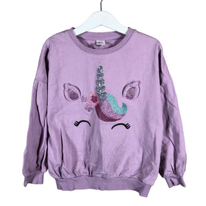 Unisex Lindex - Sweatshirt, size 122 - 128 - Violet (1)