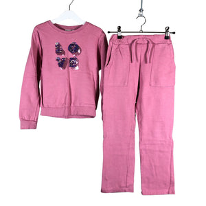 Unisex Name It - Sweatshirt and pants set, size 122 - 128 - Pink (1)