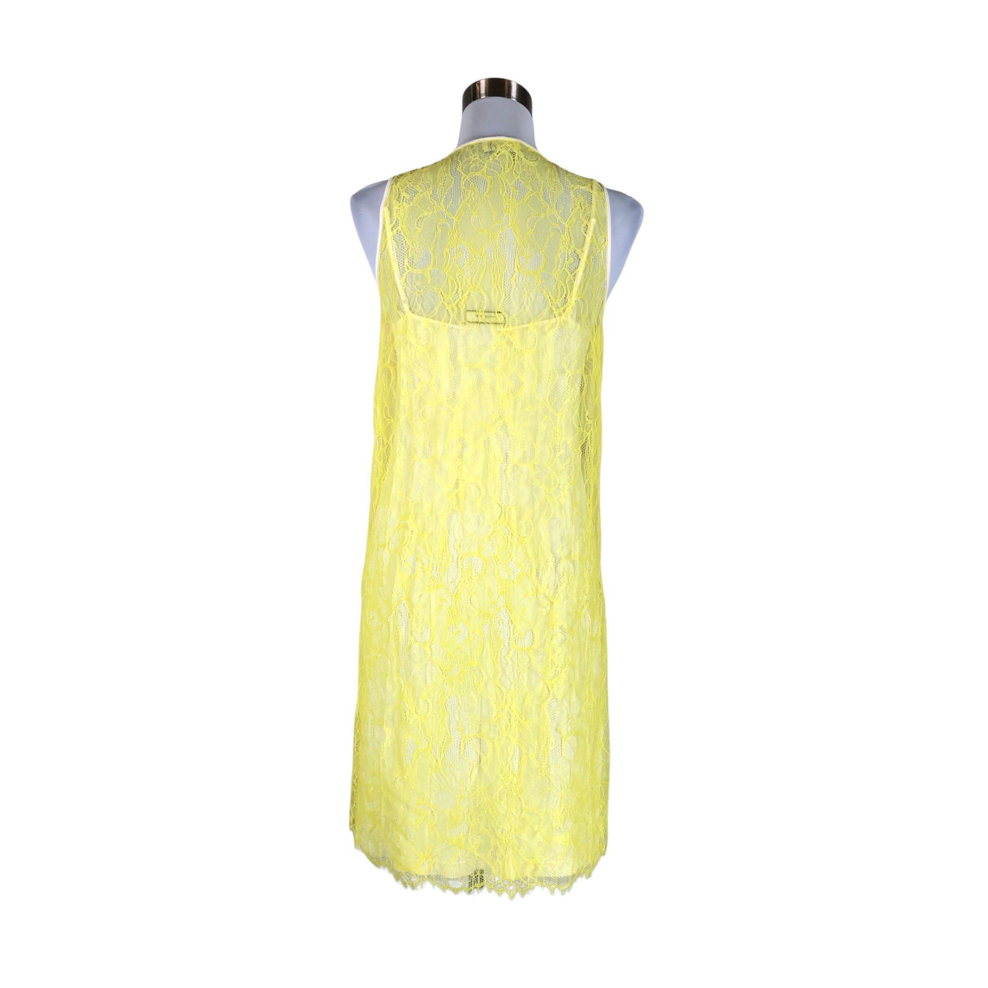 Unisex by Malene Birger - Schiffon dress, size 34 - Natural white (2)