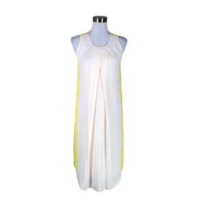 Unisex by Malene Birger - Schiffon dress, size 34 - Natural white (1)