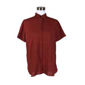 Unisex Uniqlo - Short-sleeved blouse, size 38 - Brown (1)