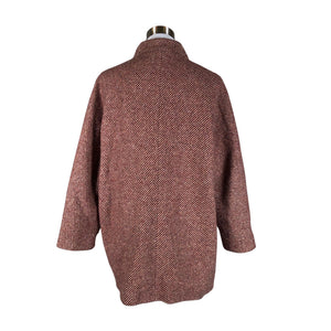 Unisex Massimo Dutti - Wool coat, size 38 - Red (2)
