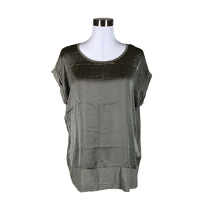 Unisex Soyaconcept - Short-sleeved blouse, size 40 - Green (1)