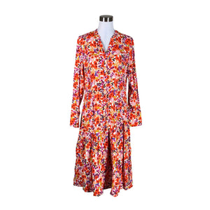 Unisex Esprit - Schiffon dress, size 40 - Orange (1)