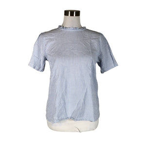 Unisex Cream - Short-sleeved blouse, size 40 - Light blue (1)