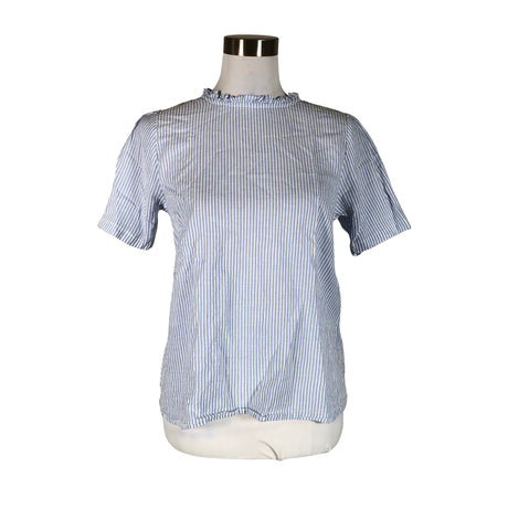 Unisex Cream - Short-sleeved blouse, size 40 - Light blue ()