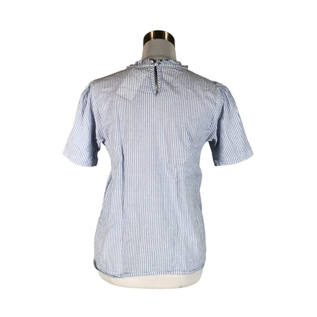 Unisex Cream - Short-sleeved blouse, size 40 - Light blue (2)