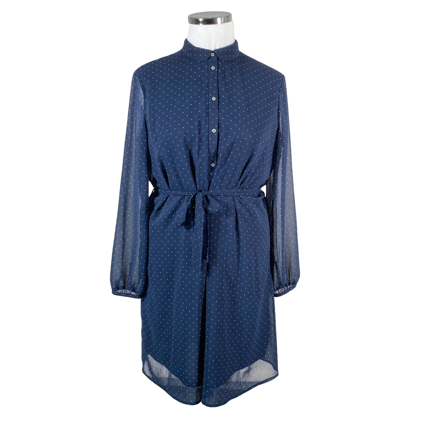 Unisex Esprit - Schiffon dress, size 42 - Blue (1)