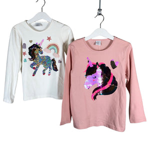 Unisex Lindex - Tricot shirt, size 116 - 122 - Light pink (1)