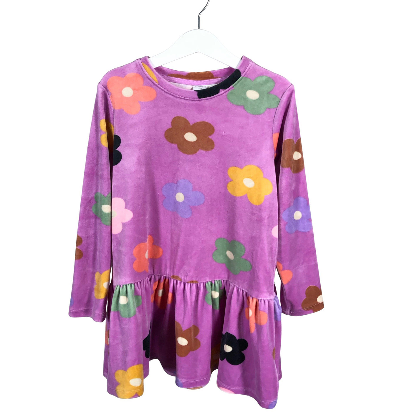 Unisex Lindex - Tricot dress, size 116 - 122 - Violet (1)