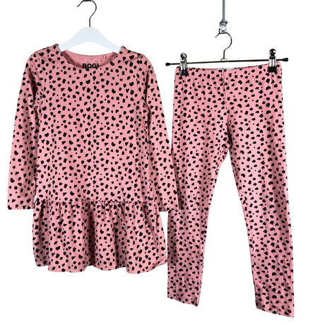 Unisex Bogi - Tricot dress, size 116 - 122 - Pink ()
