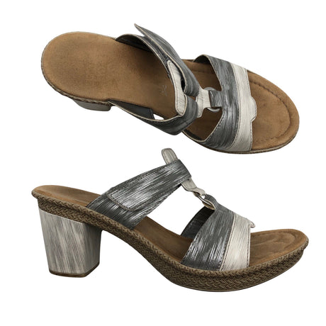 Unisex Rieker - Heeled sandals, size 40 - Gray ()