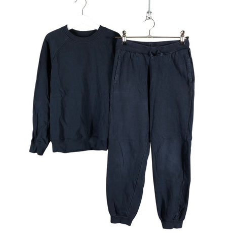 Unisex Polarn O. Pyret - Sweatshirt and pants set, size 134 - 140 - Blue ()