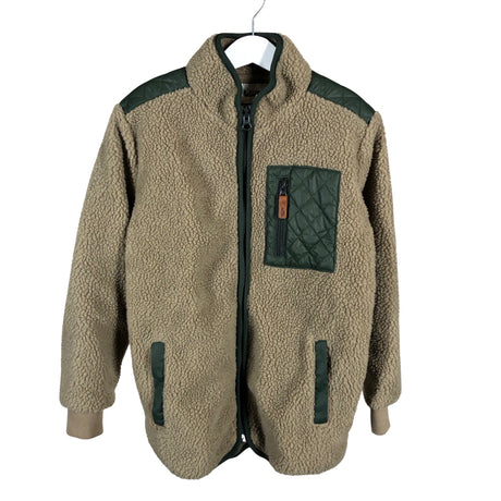 Unisex POMPdeLUX - Fleece jacket, size 134 - 140 - Brown ()