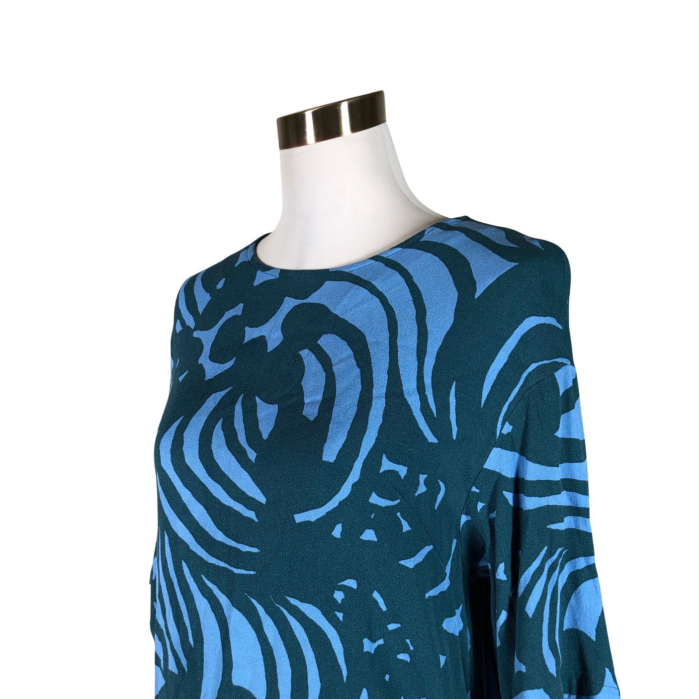 Unisex Marimekko - Schiffon dress, size 38 - Blue (3)