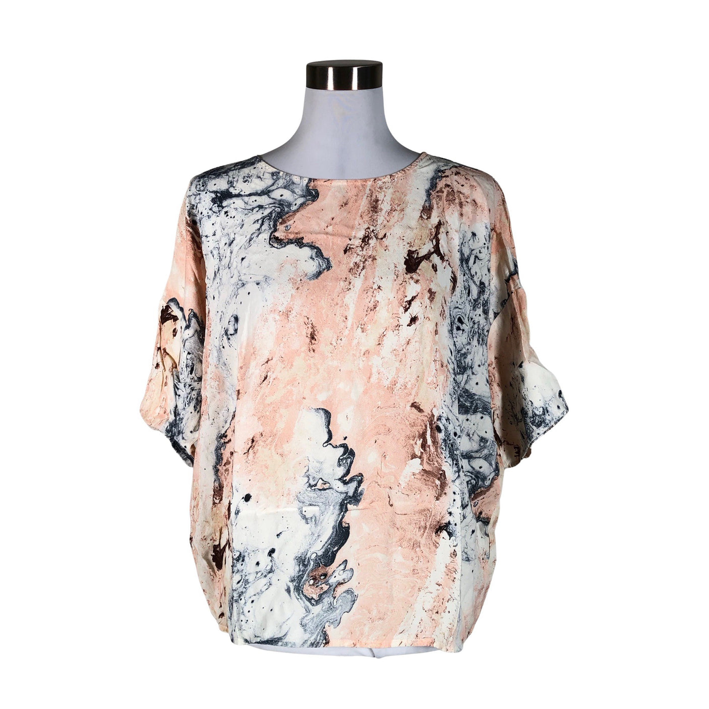 Unisex Esprit - Short-sleeved blouse, size 38 - Light pink (1)