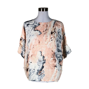 Unisex Esprit - Short-sleeved blouse, size 38 - Light pink (1)